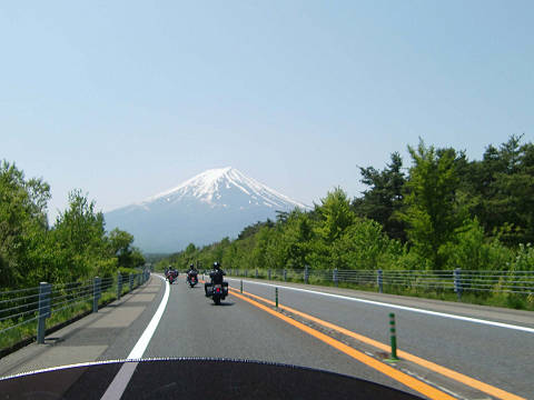 ツーリングでの富士山
